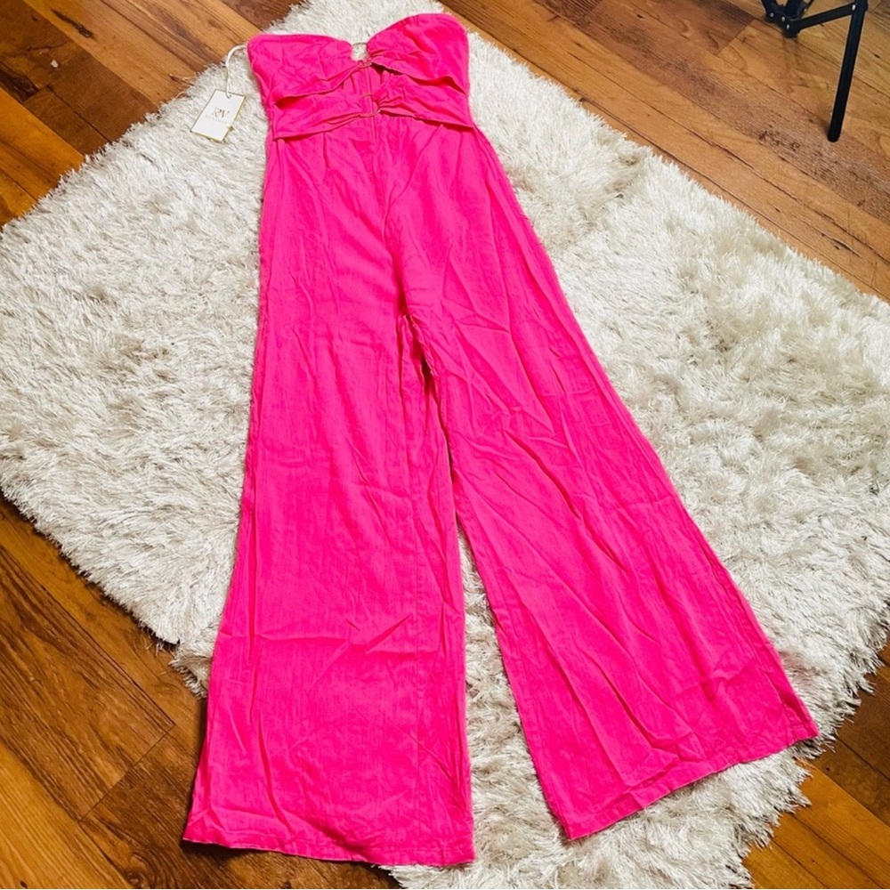 RUNAWAY ETTA JUMPSUIT - BUBBLEGUM - Picture 7 of 9